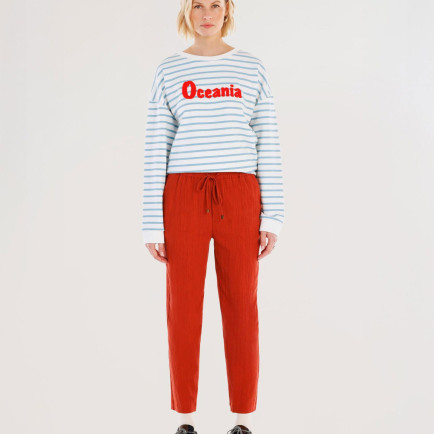 YARGICI Beli Bağlama Detaylı Pantolon YARGICI Beli Bağlama Detaylı Pantolon