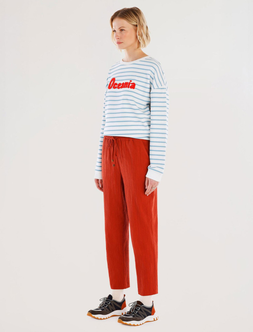 YARGICI Beli Bağlama Detaylı Pantolon YARGICI Beli Bağlama Detaylı Pantolon