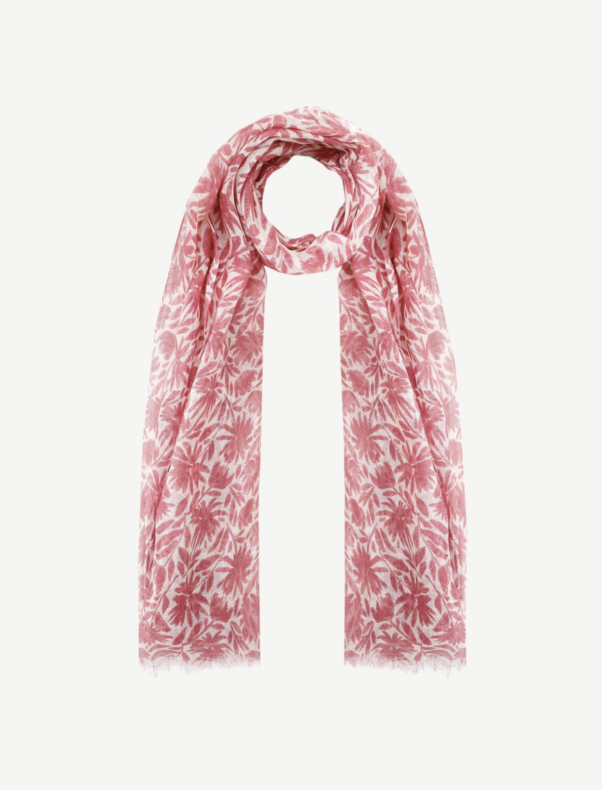 YARGICI Keten Karışımlı Çiçekli Şal YARGICI Keten Karışımlı Çiçekli Şal