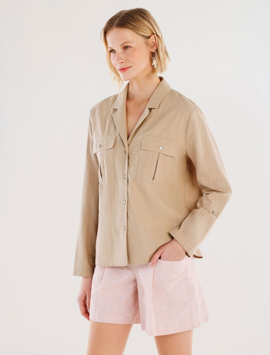 YARGICI Kolları Apoletli Gömlek YARGICI Kolları Apoletli Gömlek