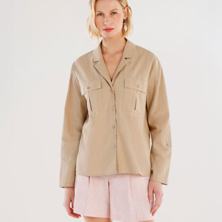 YARGICI Kolları Apoletli Gömlek YARGICI Kolları Apoletli Gömlek