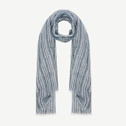 YARGICI Keten Karışımlı Çizgili Şal YARGICI Keten Karışımlı Çizgili Şal