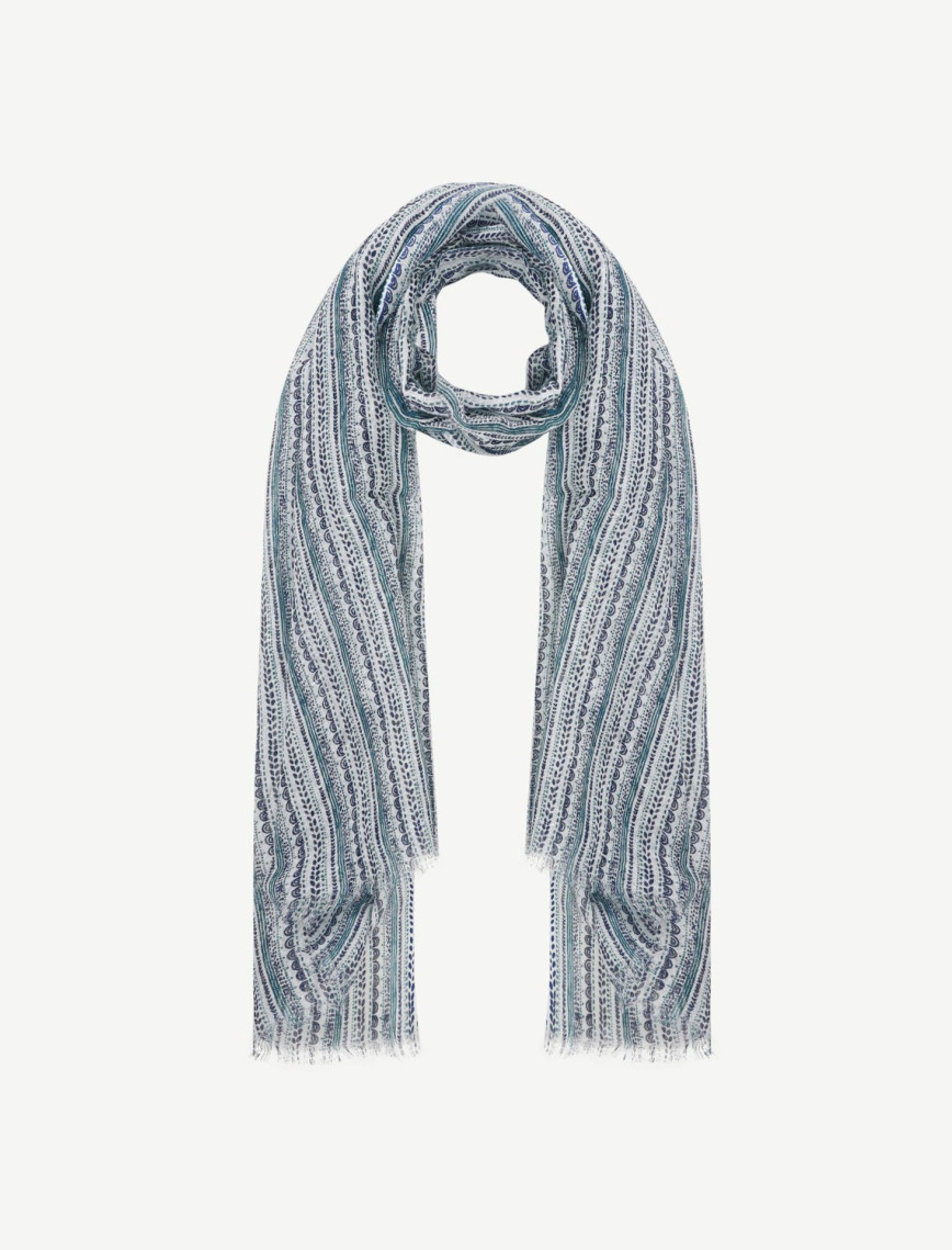 YARGICI Keten Karışımlı Çizgili Şal YARGICI Keten Karışımlı Çizgili Şal