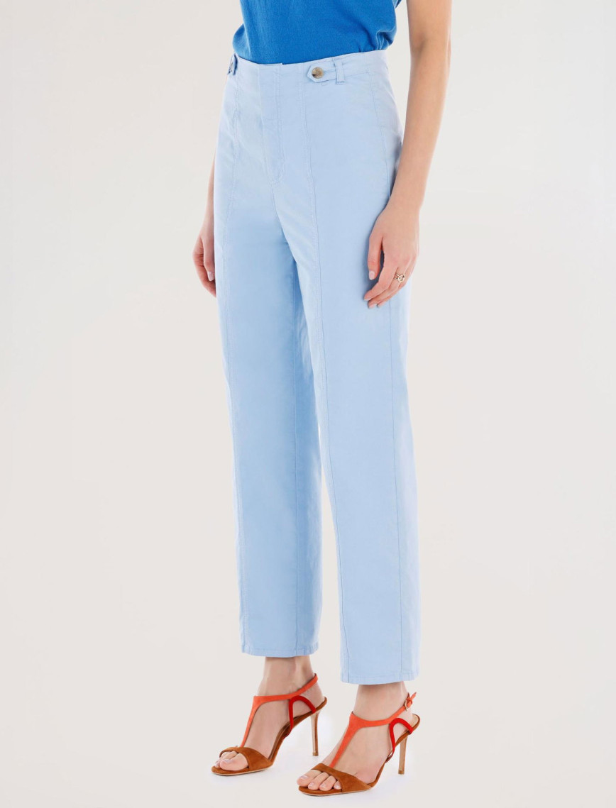 YARGICI Kemer Detaylı Normal Bel Düz Kesim Pantolon YARGICI Kemer Detaylı Normal Bel Düz Kesim Pantolon