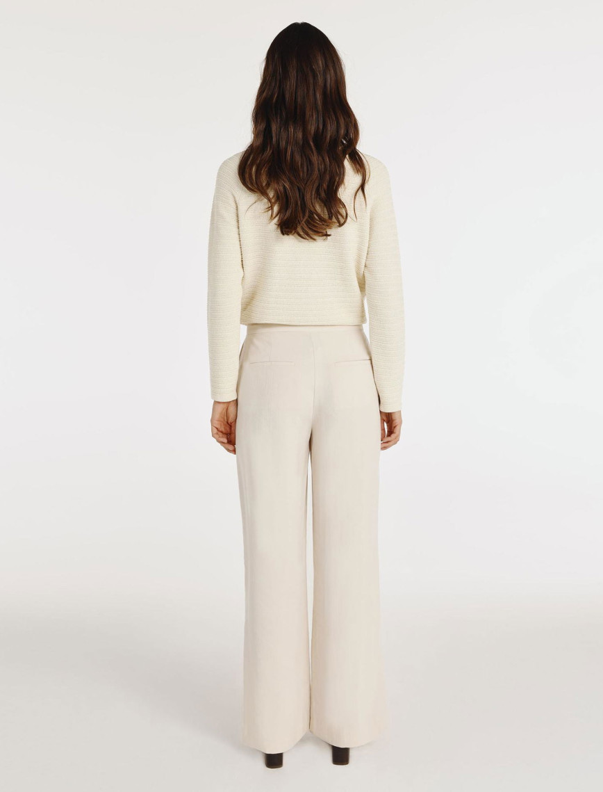 YARGICI Kruvaze Kapamalı Düz Kesim Pantolon YARGICI Kruvaze Kapamalı Düz Kesim Pantolon