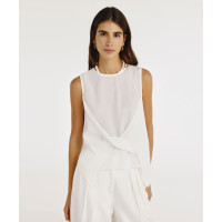 YARGICI Önü Detaylı Kolsuz Bluz YARGICI Önü Detaylı Kolsuz Bluz