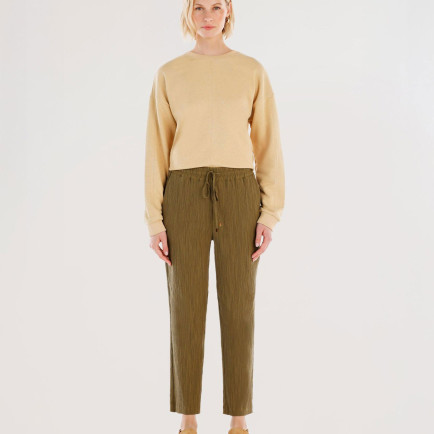 YARGICI Beli Bağlama Detaylı Pantolon YARGICI Beli Bağlama Detaylı Pantolon