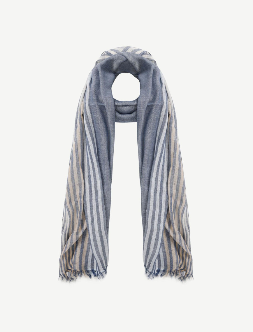 YARGICI Çizgili Ve Lurex Detaylı Şal YARGICI Çizgili Ve Lurex Detaylı Şal