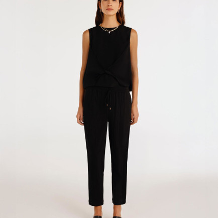 YARGICI Beli Bağlama Detaylı Pantolon YARGICI Beli Bağlama Detaylı Pantolon