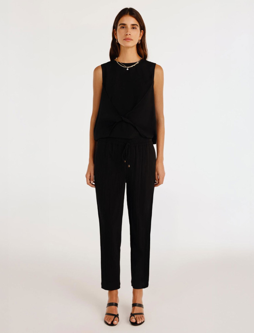 YARGICI Beli Bağlama Detaylı Pantolon YARGICI Beli Bağlama Detaylı Pantolon