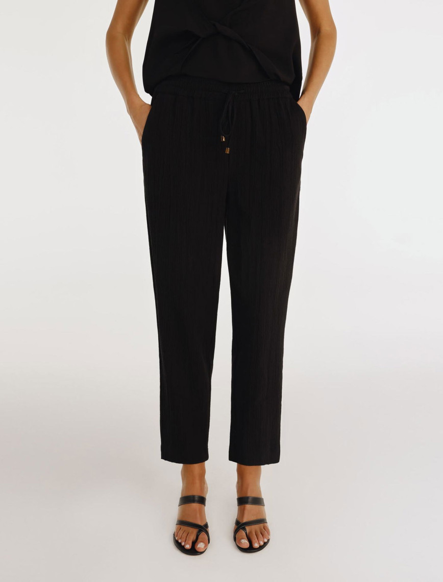 YARGICI Beli Bağlama Detaylı Pantolon YARGICI Beli Bağlama Detaylı Pantolon