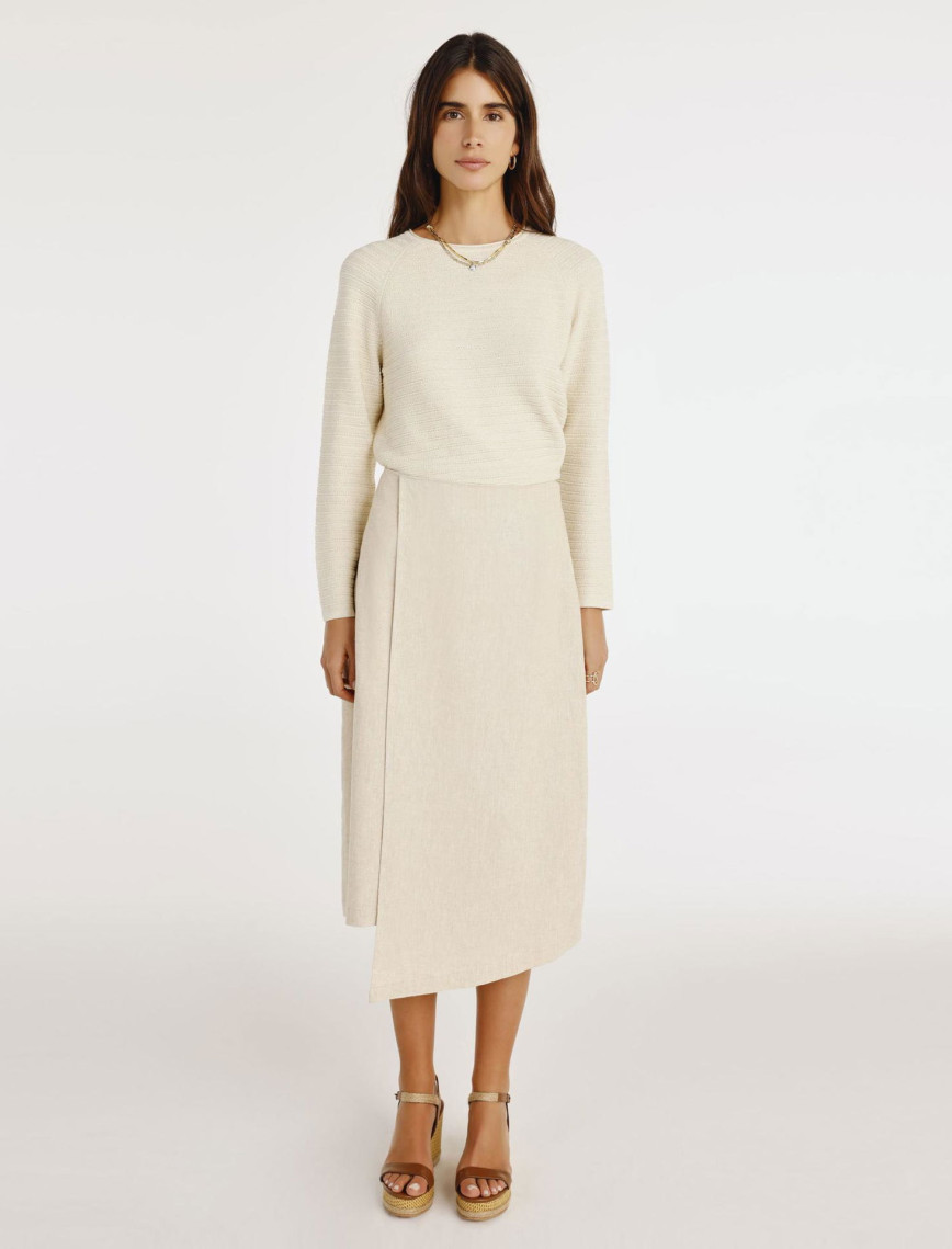 YARGICI Asimetrik Midi Etek YARGICI Asimetrik Midi Etek