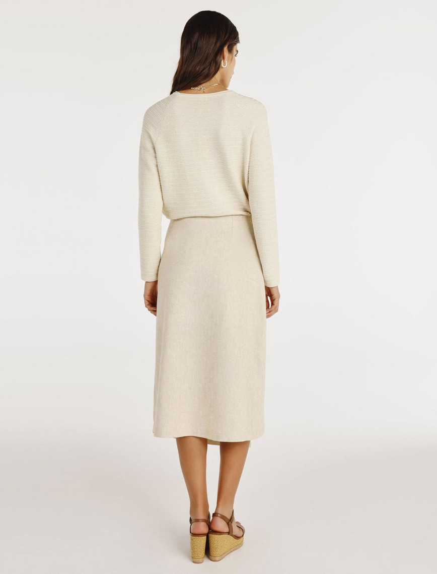 YARGICI Asimetrik Midi Etek YARGICI Asimetrik Midi Etek