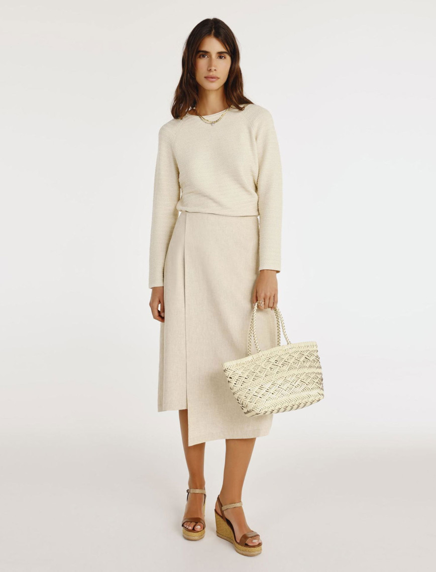 YARGICI Asimetrik Midi Etek YARGICI Asimetrik Midi Etek