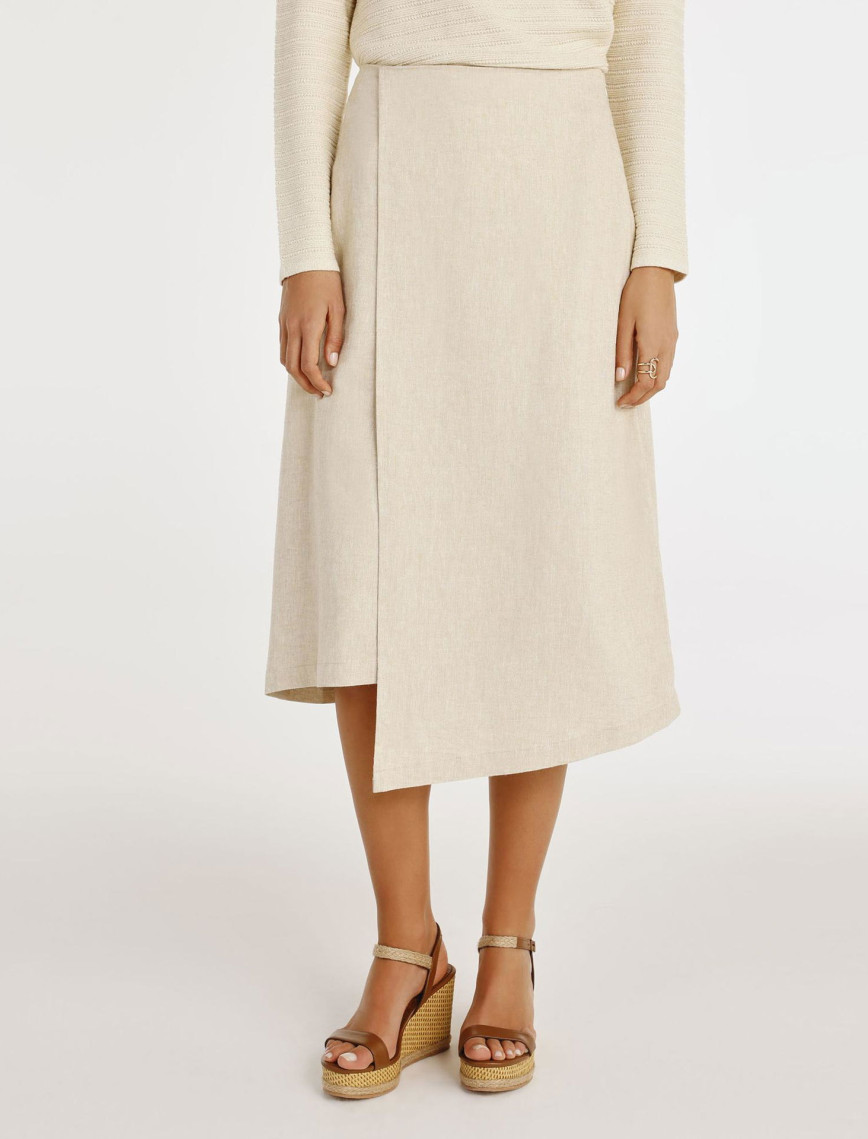 YARGICI Asimetrik Midi Etek YARGICI Asimetrik Midi Etek