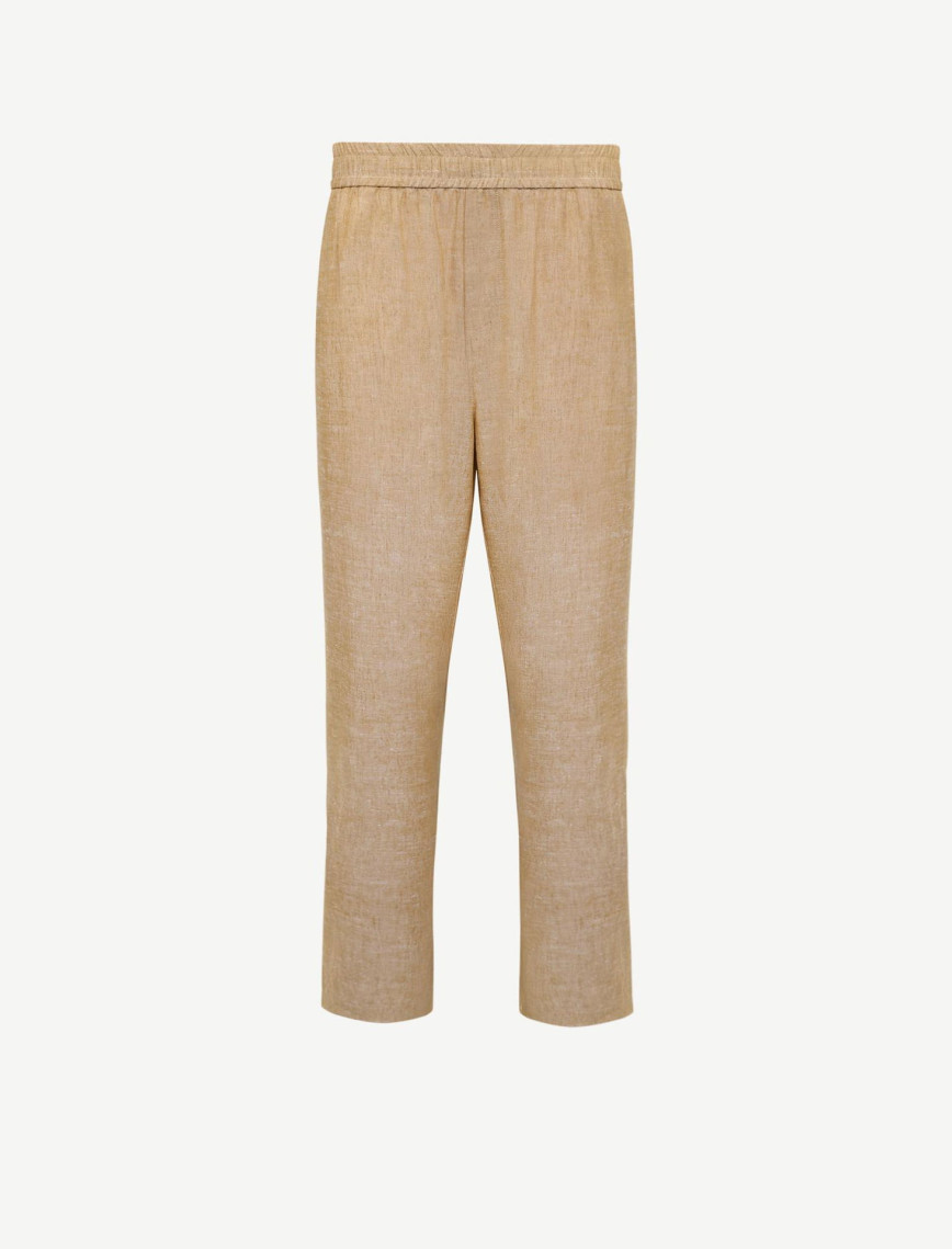 YARGICI Beli Lastikli Düz Kesim Pantolon YARGICI Beli Lastikli Düz Kesim Pantolon