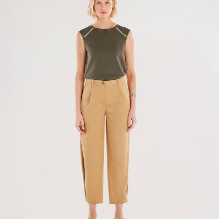 Ayarlanabilir Paça Düz Kesim Pantolon Ayarlanabilir Paça Düz Kesim Pantolon