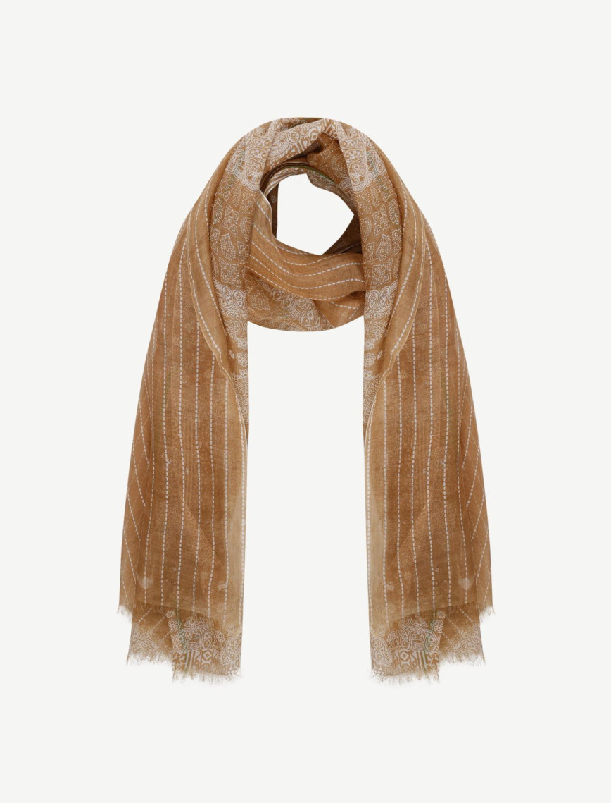 YARGICI İpek Karışımlı Desenli Şal YARGICI İpek Karışımlı Desenli Şal