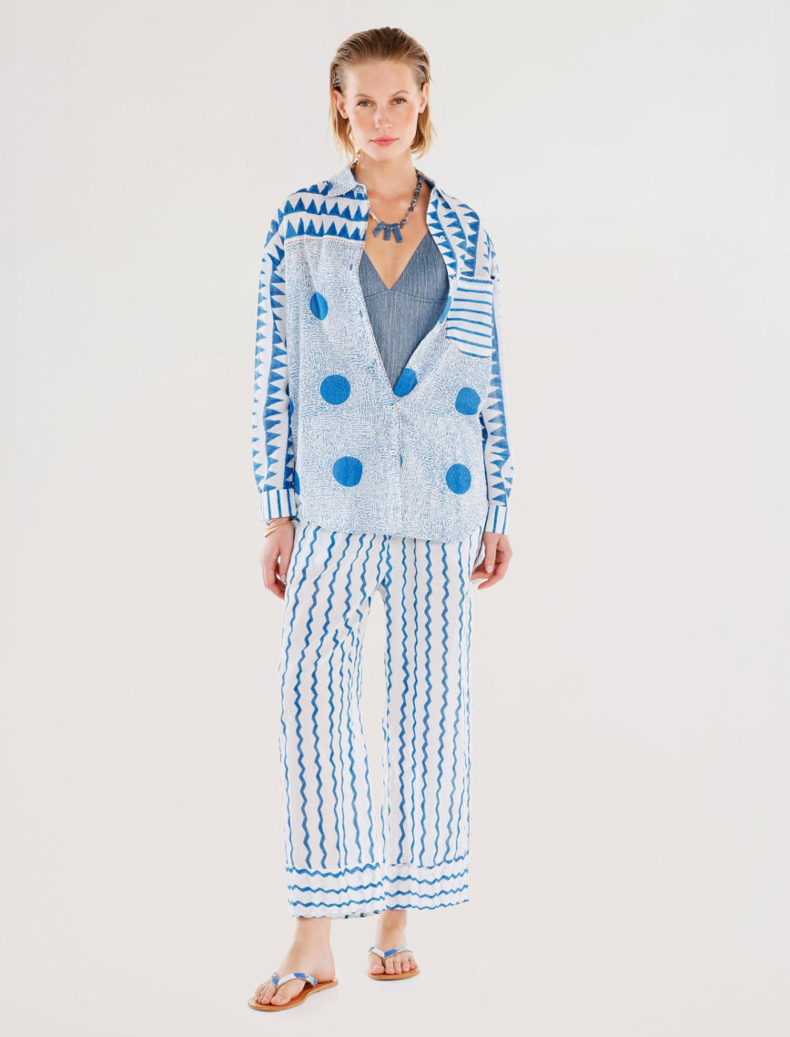 YARGICI Rahat Kalıp Beli Büzgülü Pantolon YARGICI Rahat Kalıp Beli Büzgülü Pantolon