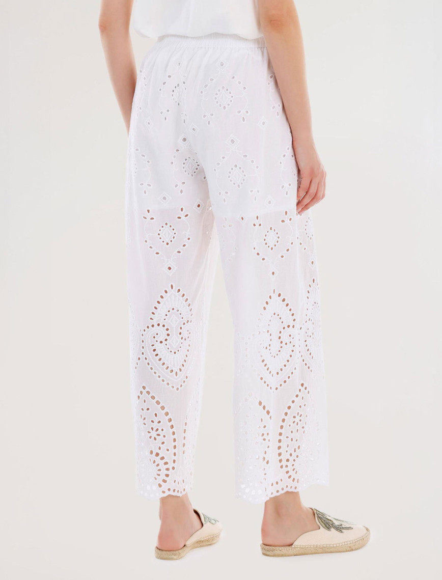 YARGICI Brode Detayli Uzun Paçalı Pantolon YARGICI Brode Detayli Uzun Paçalı Pantolon