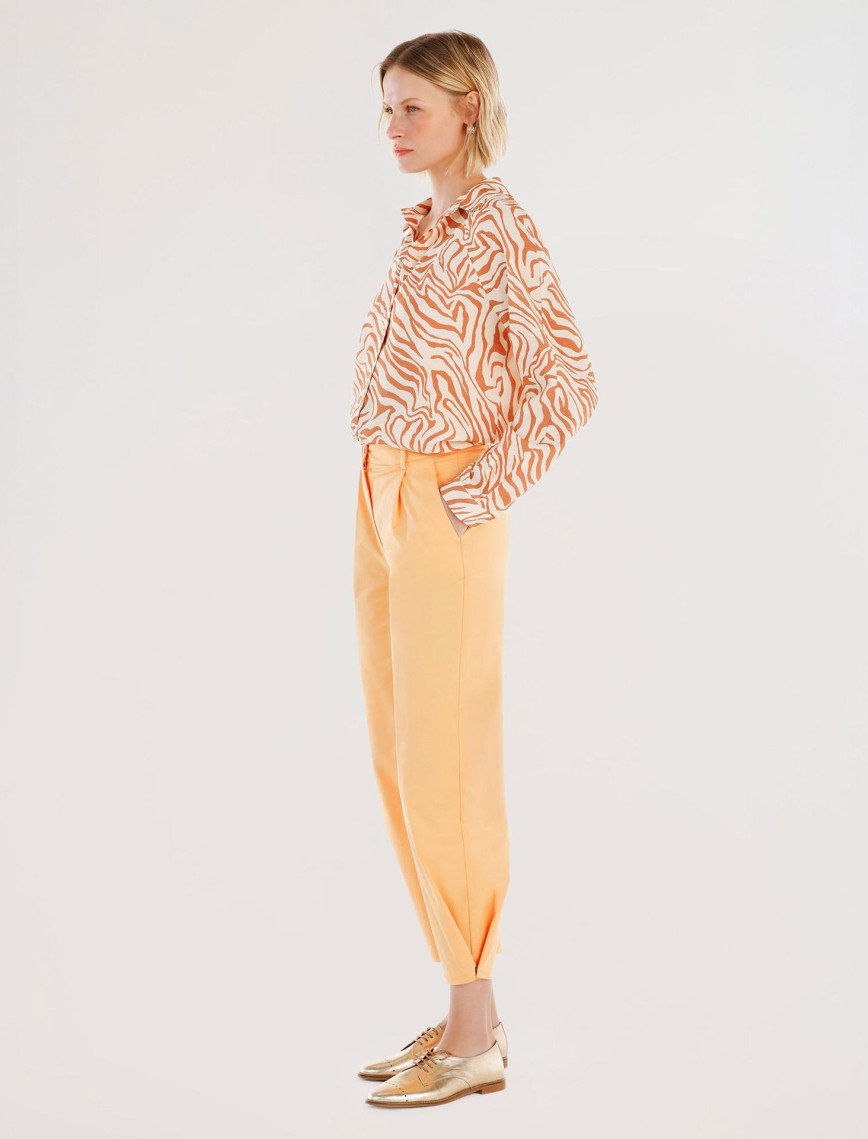 Ayarlanabilir Paça Düz Kesim Pantolon Ayarlanabilir Paça Düz Kesim Pantolon