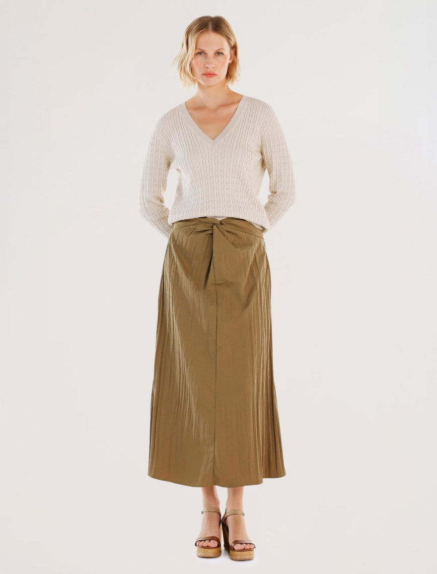 YARGICI Önü Düğümlü Uzun Etek YARGICI Önü Düğümlü Uzun Etek