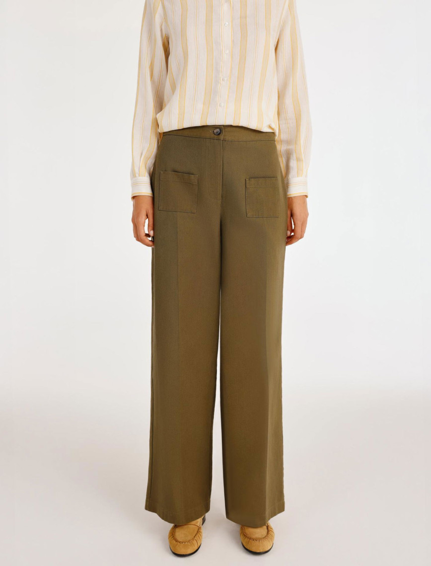 Önü Cepli Bol Kesim Pantolon Önü Cepli Bol Kesim Pantolon