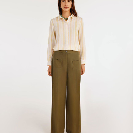 Önü Cepli Bol Kesim Pantolon Önü Cepli Bol Kesim Pantolon