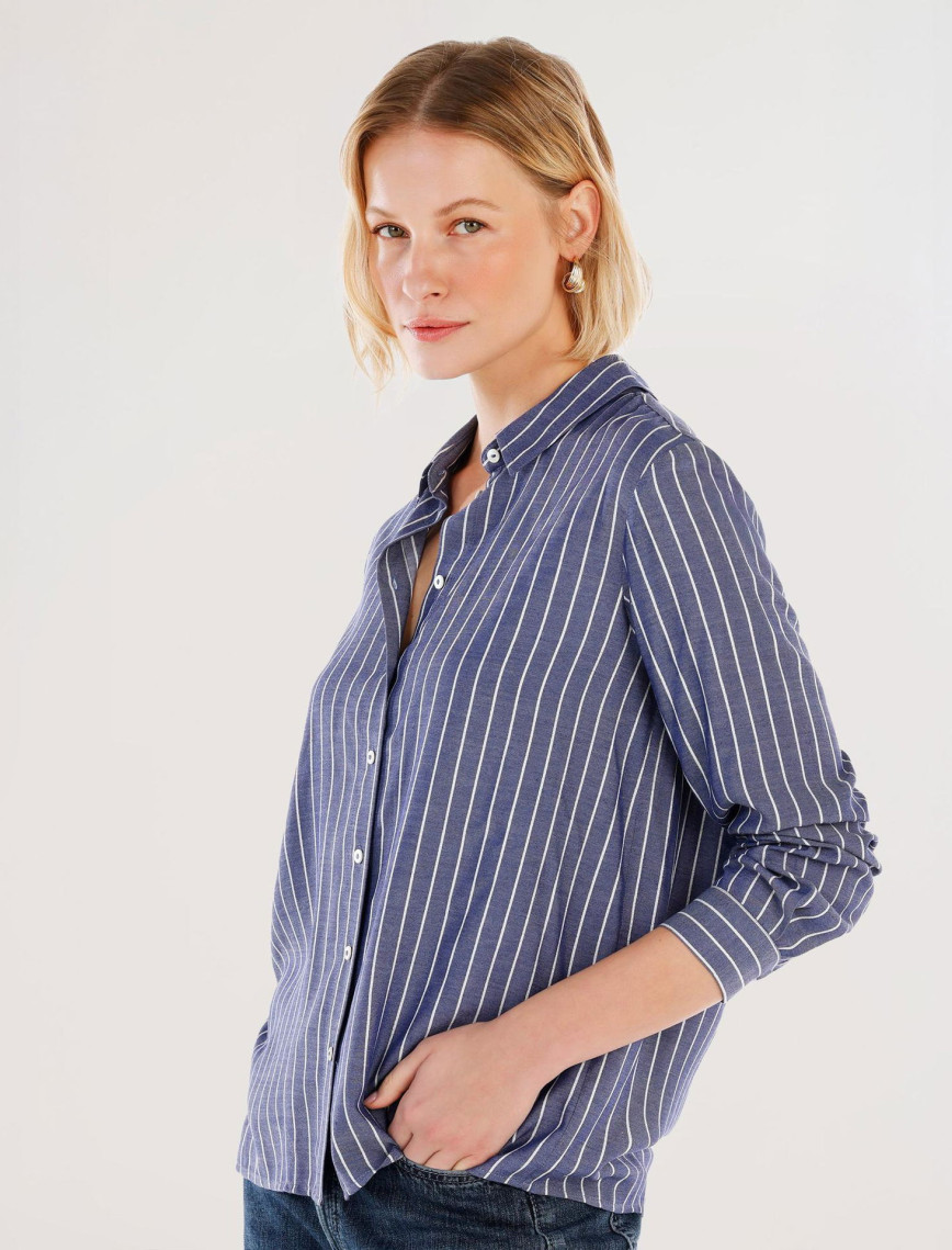 YARGICI Kırma Detaylı Gömlek YARGICI Kırma Detaylı Gömlek