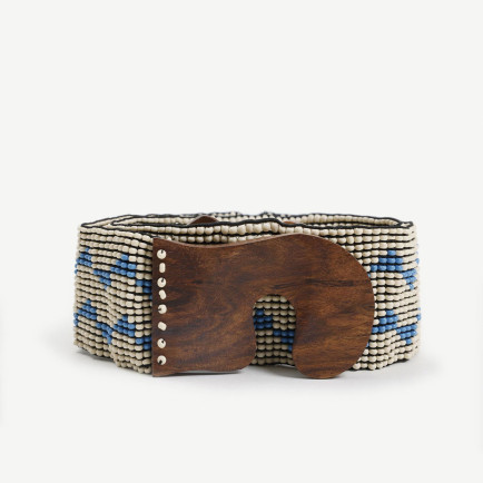 YARGICI Geometrik Desenli Elastik Boncuk Kemer YARGICI Geometrik Desenli Elastik Boncuk Kemer