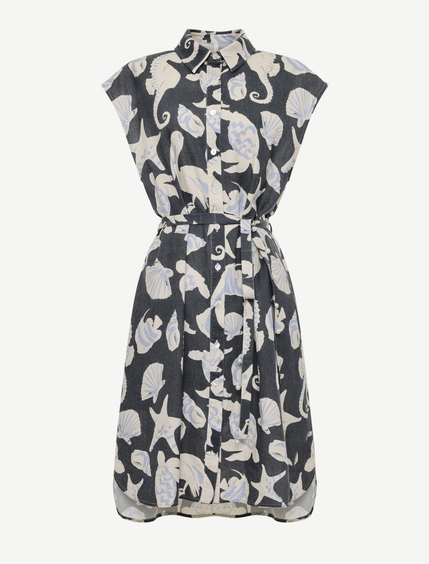 YARGICI Kemer Detaylı Kolsuz Elbise YARGICI Kemer Detaylı Kolsuz Elbise