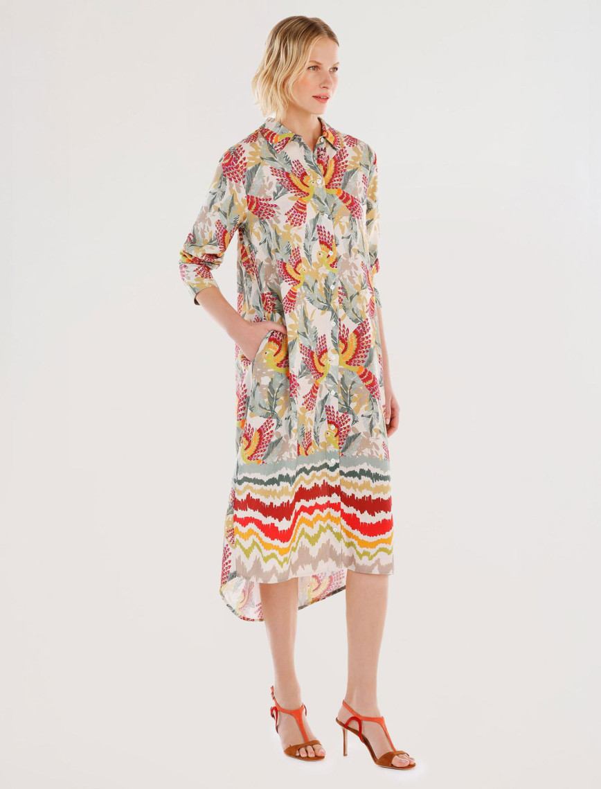 YARGICI Uzun Kollu Gömlek Elbise