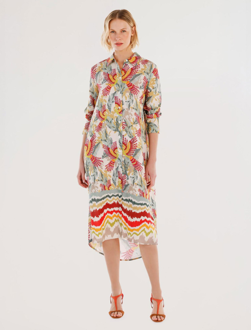 YARGICI Uzun Kollu Gömlek Elbise