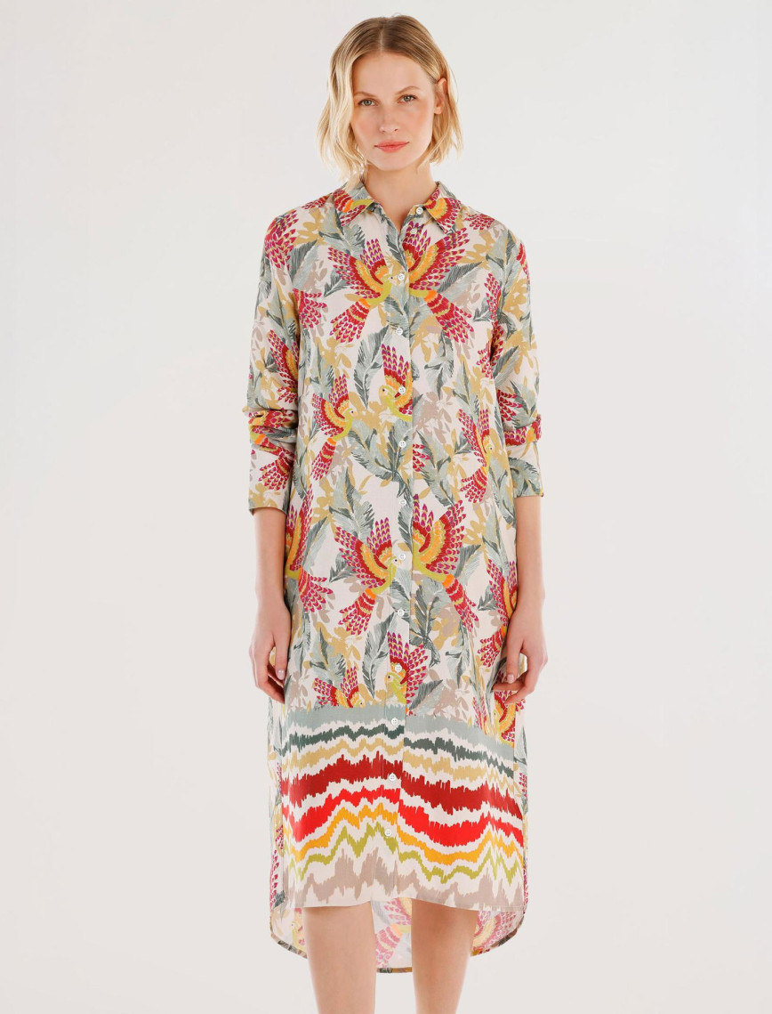 YARGICI Uzun Kollu Gömlek Elbise