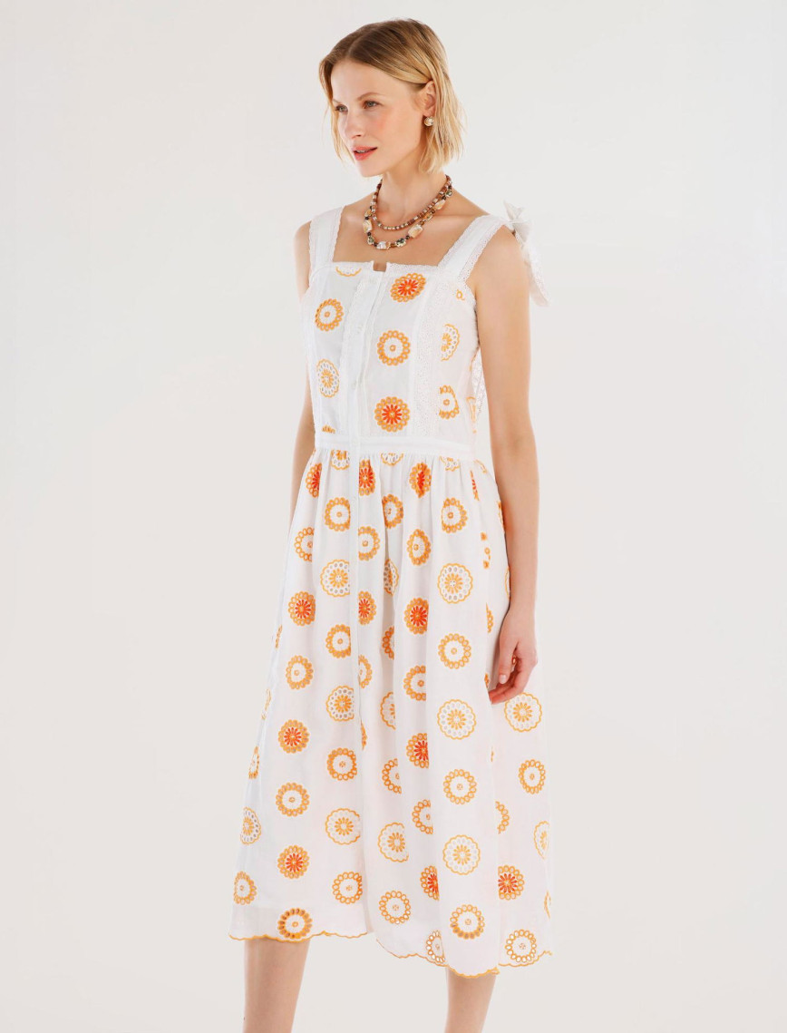 YARGICI Brode Detaylı Kolsuz Uzun Elbise YARGICI Brode Detaylı Kolsuz Uzun Elbise