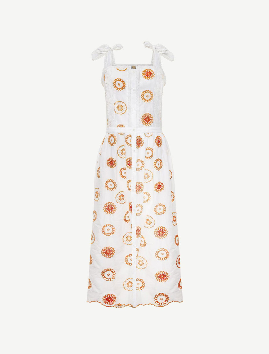 YARGICI Brode Detaylı Kolsuz Uzun Elbise YARGICI Brode Detaylı Kolsuz Uzun Elbise