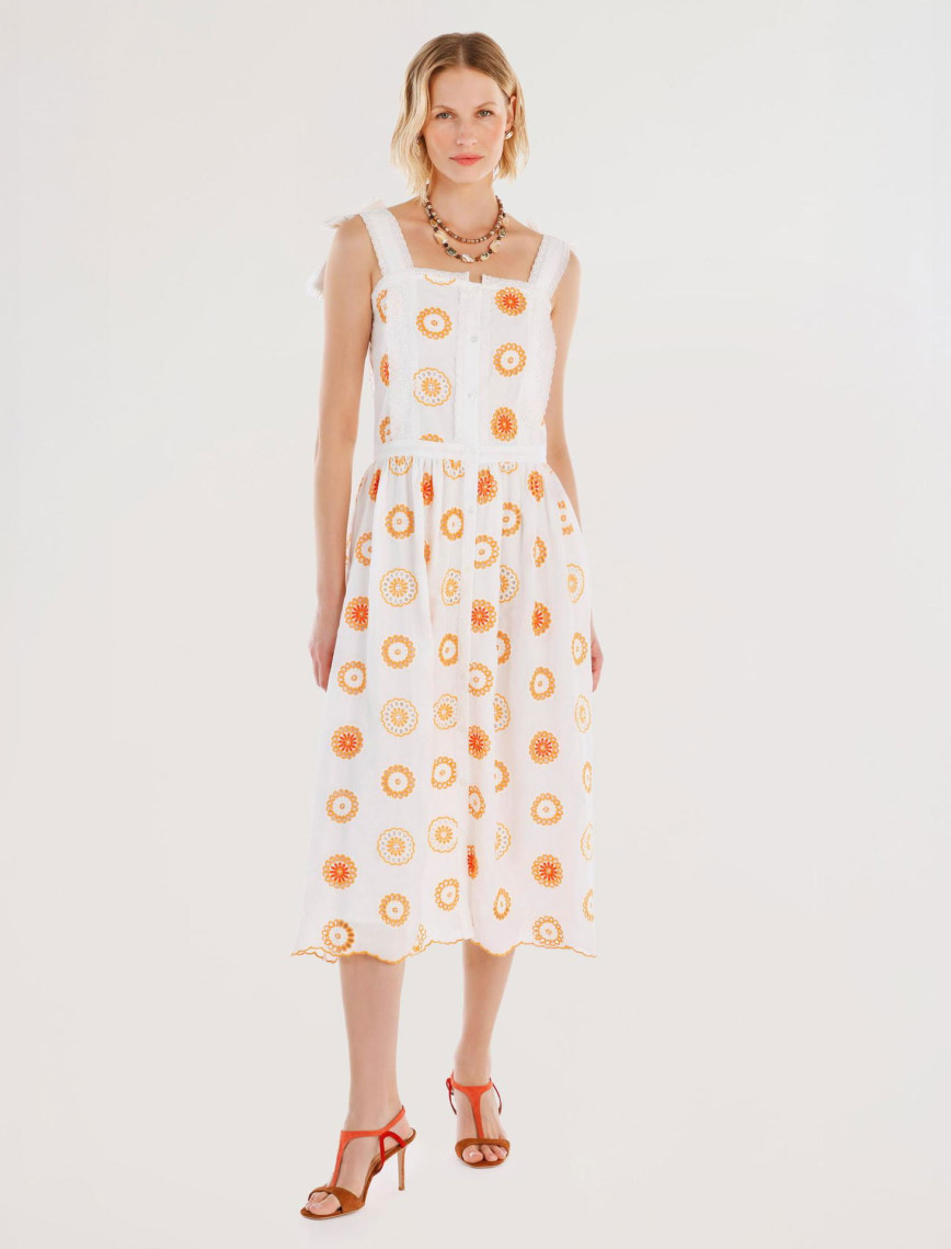 YARGICI Brode Detaylı Kolsuz Uzun Elbise YARGICI Brode Detaylı Kolsuz Uzun Elbise