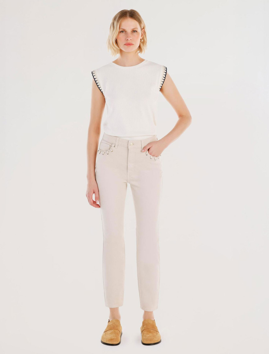 YARGICI Cep Detaylı Dar Kalıp Pantolon YARGICI Cep Detaylı Dar Kalıp Pantolon