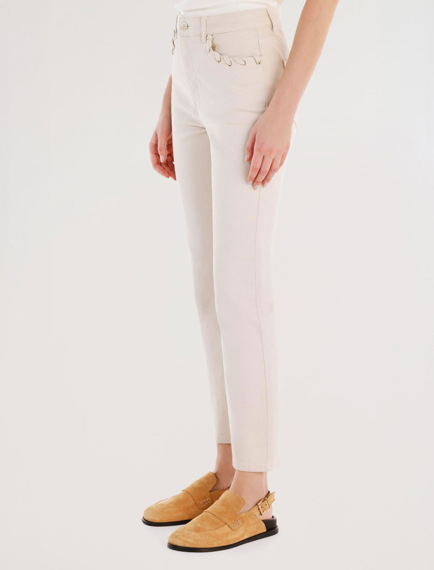 YARGICI Cep Detaylı Dar Kalıp Pantolon YARGICI Cep Detaylı Dar Kalıp Pantolon