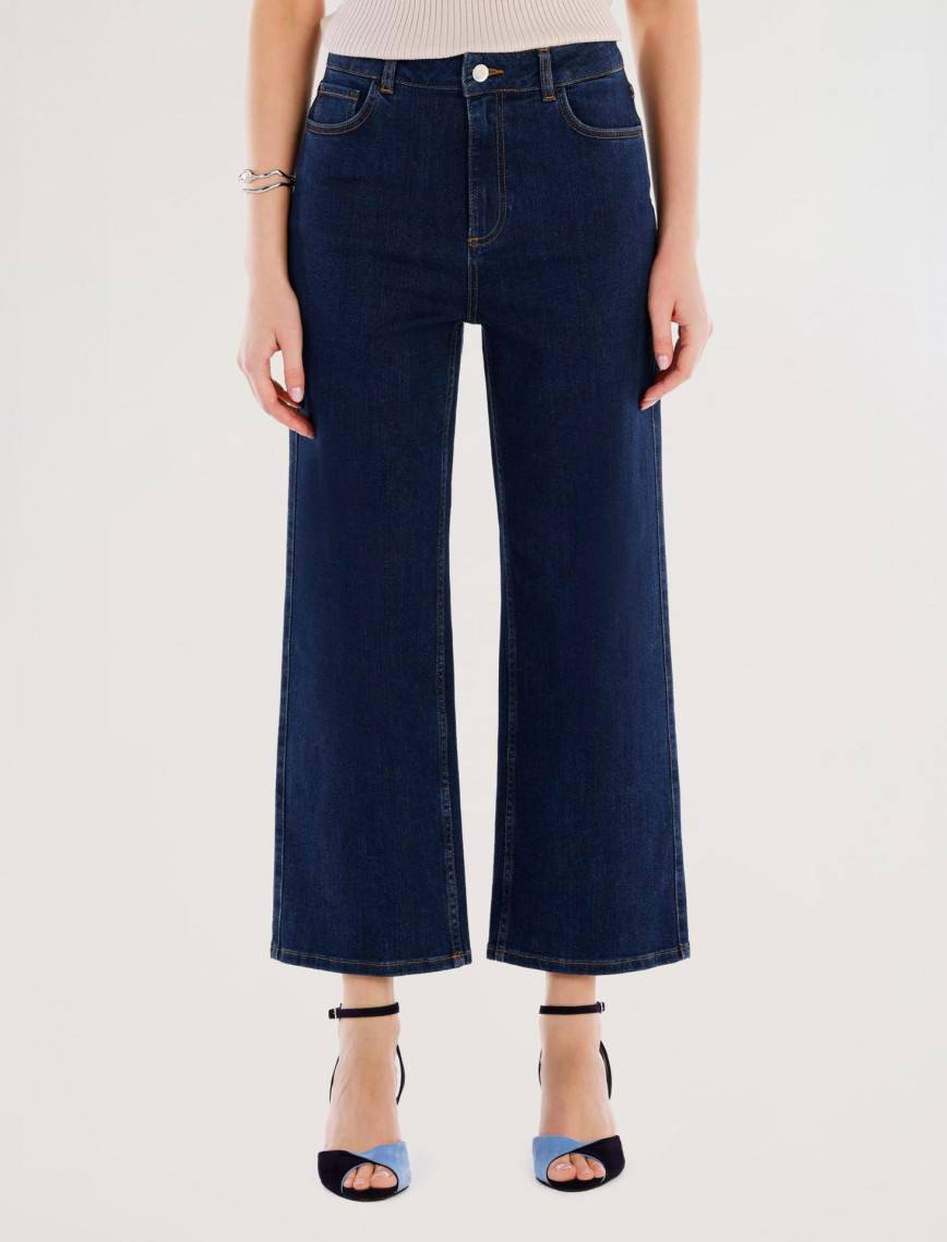 YARGICI Yüksek Bel Cep Detaylı Denim Pantolon YARGICI Yüksek Bel Cep Detaylı Denim Pantolon