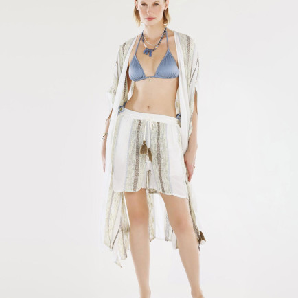 YARGICI Bağlama Detaylı Rahat Kalıp Bermuda YARGICI Bağlama Detaylı Rahat Kalıp Bermuda