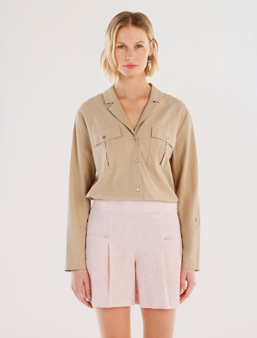 YARGICI Cep Detaylı Şort YARGICI Cep Detaylı Şort