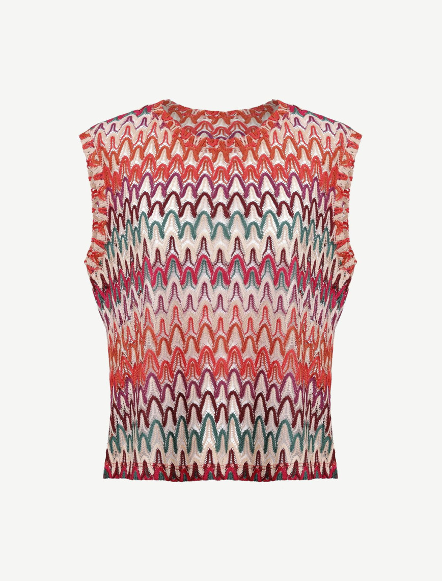 YARGICI Regular Bisiklet Yaka Kolsuz Kol Bluz YARGICI Regular Bisiklet Yaka Kolsuz Kol Bluz