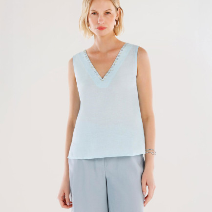 YARGICI Yakası Düğme Detaylı Bluz YARGICI Yakası Düğme Detaylı Bluz