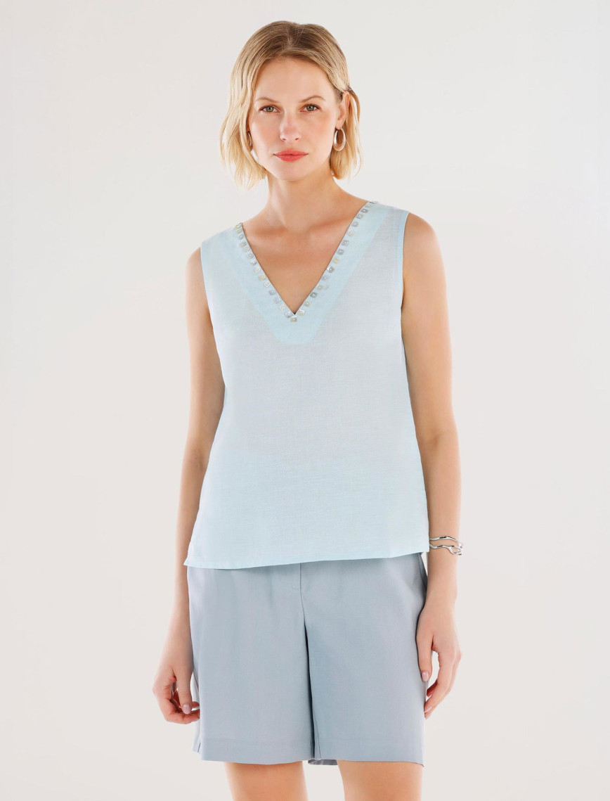 YARGICI Yakası Düğme Detaylı Bluz YARGICI Yakası Düğme Detaylı Bluz