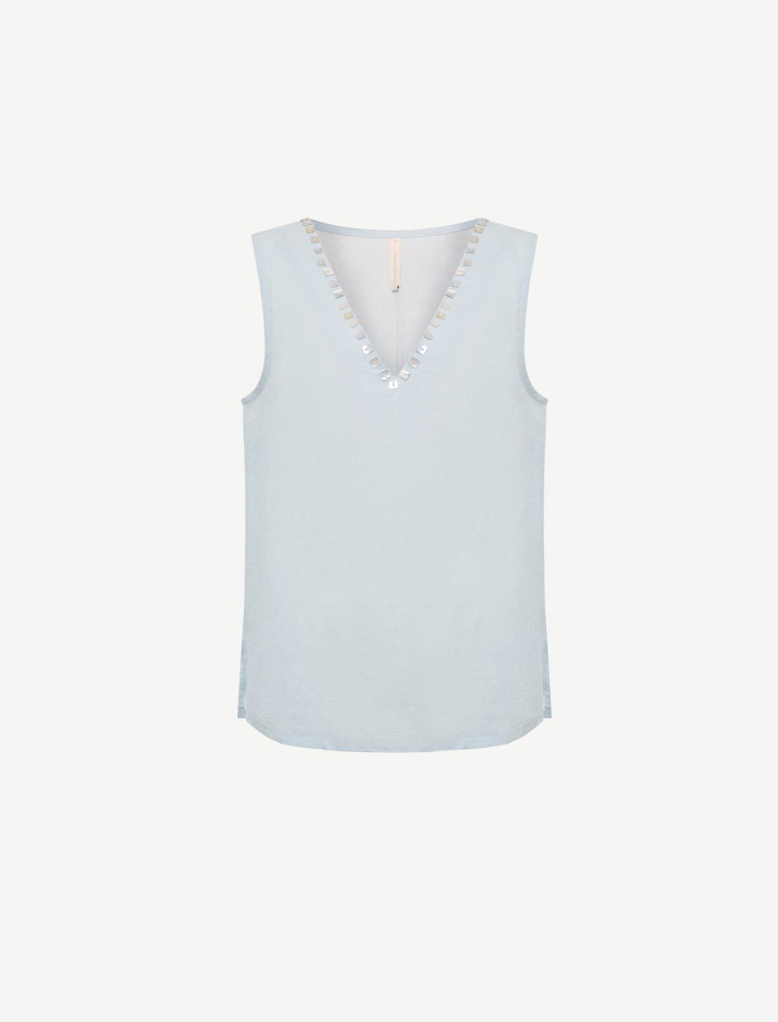 YARGICI Yakası Düğme Detaylı Bluz YARGICI Yakası Düğme Detaylı Bluz