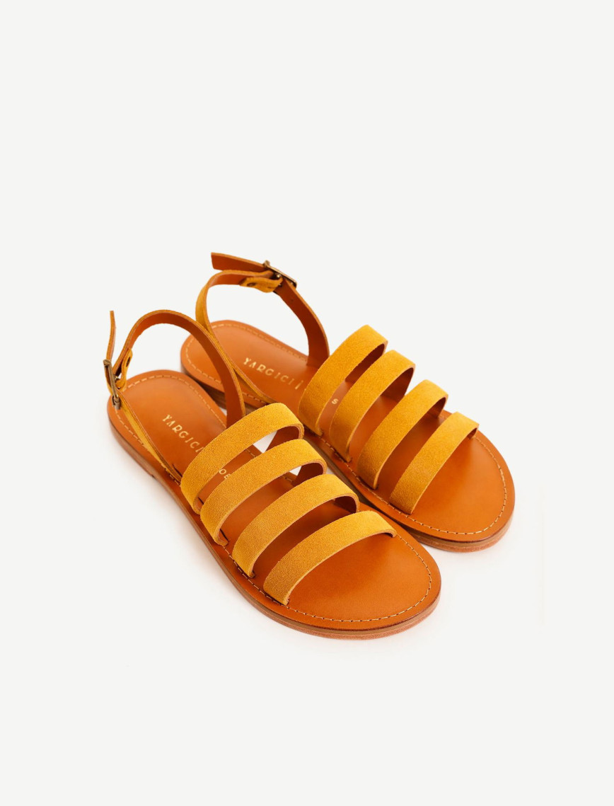 YARGICI Çok Bantlı Deri Sandalet YARGICI Çok Bantlı Deri Sandalet