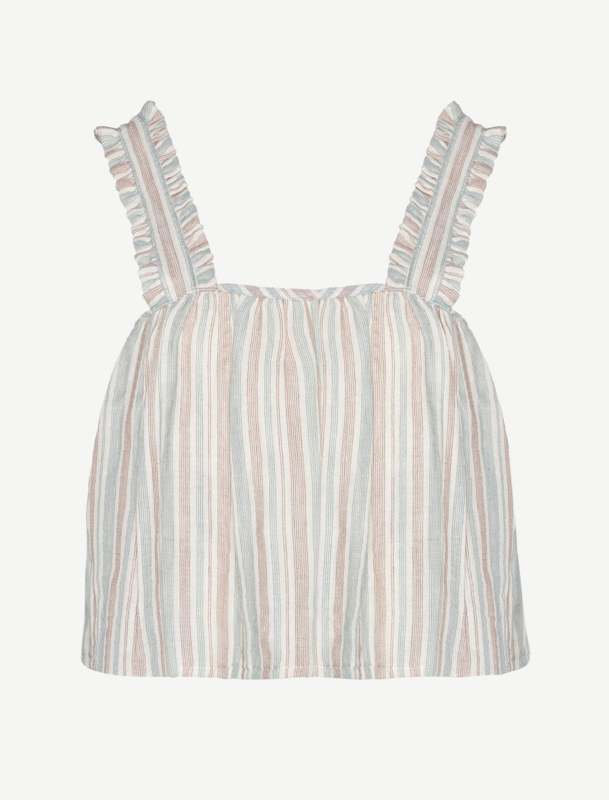 YARGICI Askılı Dökümlü Bluz YARGICI Askılı Dökümlü Bluz