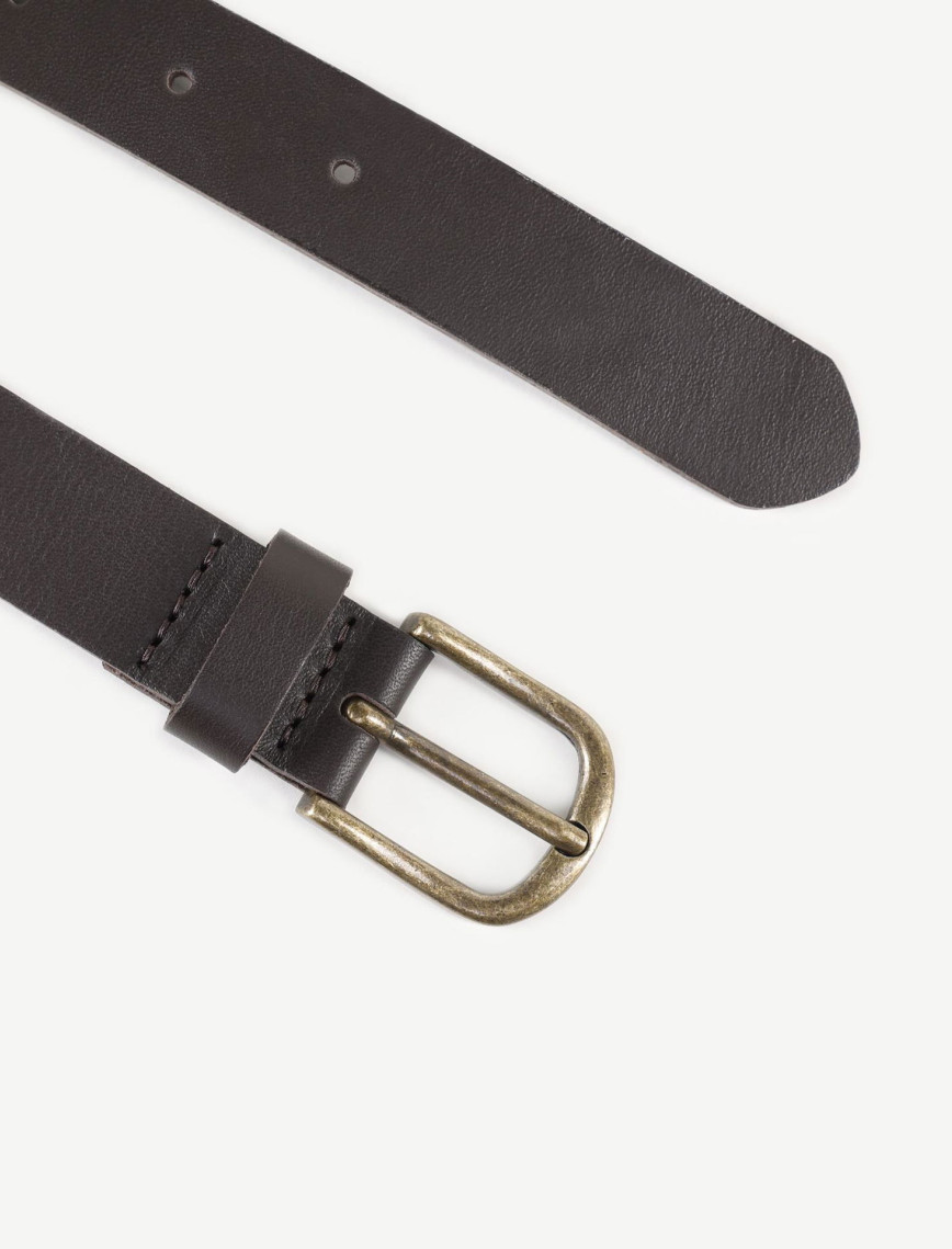 YARGICI Çift Örgülü Deri Kemer