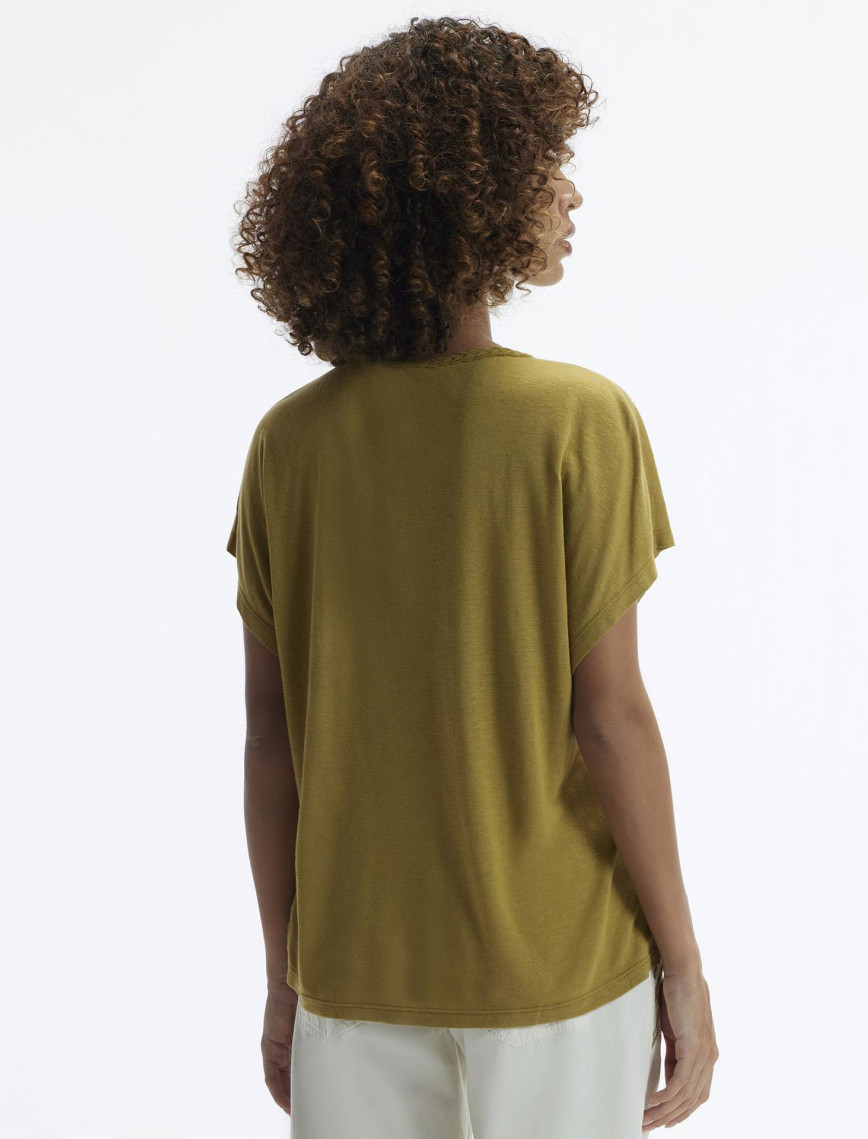 YARGICI Yaka Detaylı Kısa Kollu T-Shirt YARGICI Yaka Detaylı Kısa Kollu T-Shirt